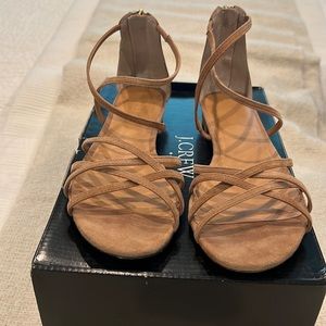 JCrew Strappy Suede Sandals